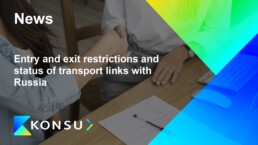Entry and exit restrictions and status transport links en konsu 