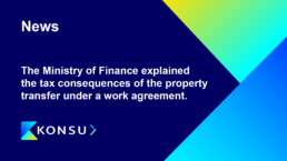 The ministry of finance explained the tax consequences of the property transfer under a work agreement